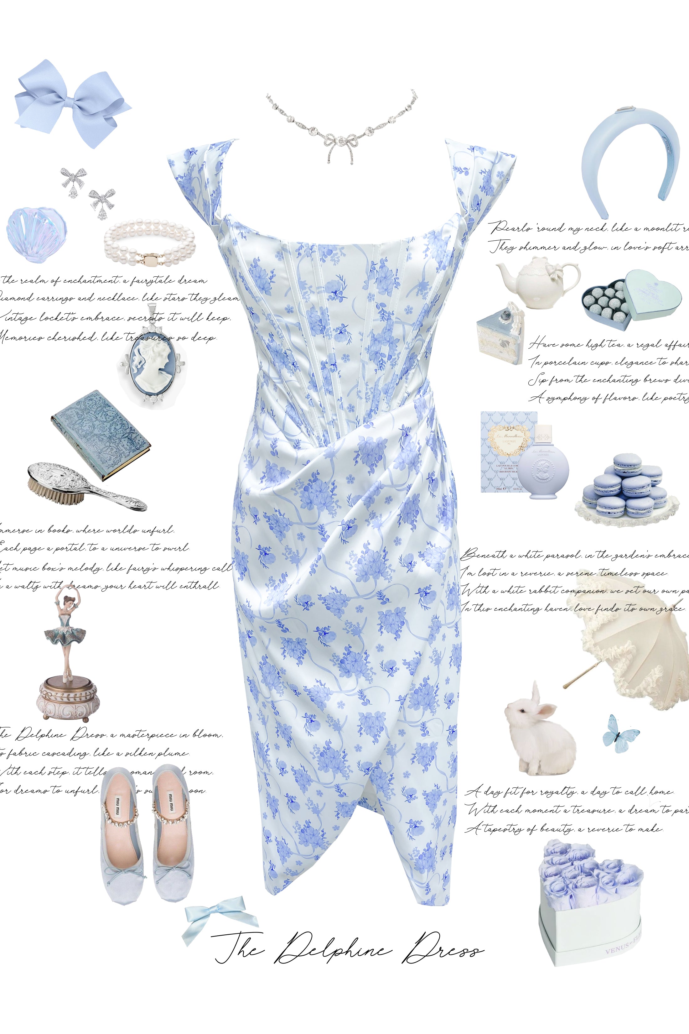 Delphine Satin Dress – Lunellery